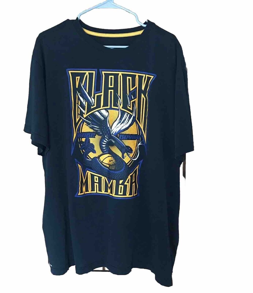 Nike Kobe Bryant Black Mamba Predator Lakers Dri Fit Tee Shirt Mens 3XL XXXL